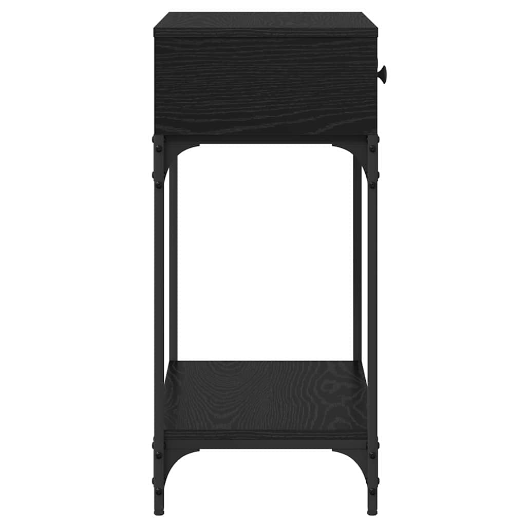 Τραπέζι κονσόλας Μαύρη δρυς 75 x 34,5 x 75 εκ