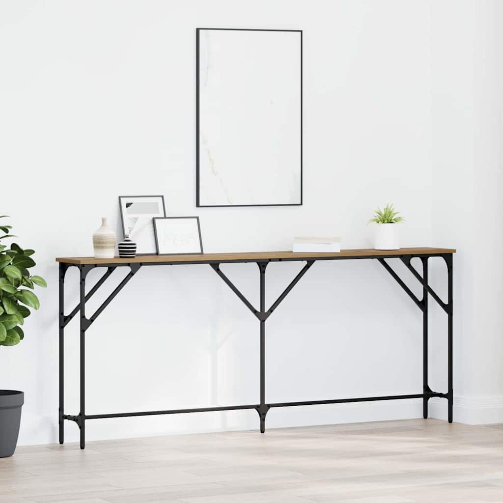 Τραπέζι κονσόλας artisan δρυς 180 x 23 x 75 cm - Pakobazaar