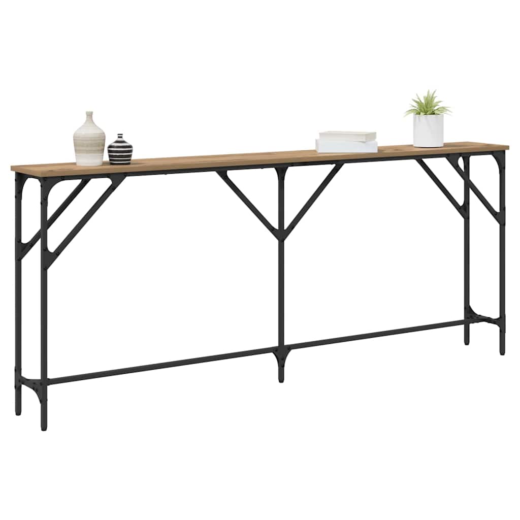 Τραπέζι κονσόλας artisan δρυς 180 x 23 x 75 cm - Pakobazaar