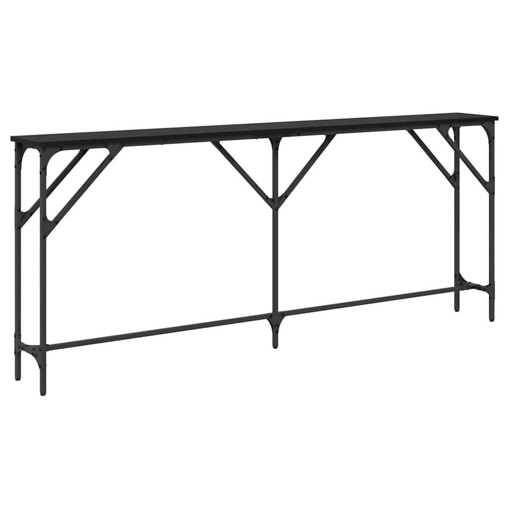 Τραπέζι κονσόλας Μαύρη δρυς 180 x 23 x 75 cm - Pakobazaar