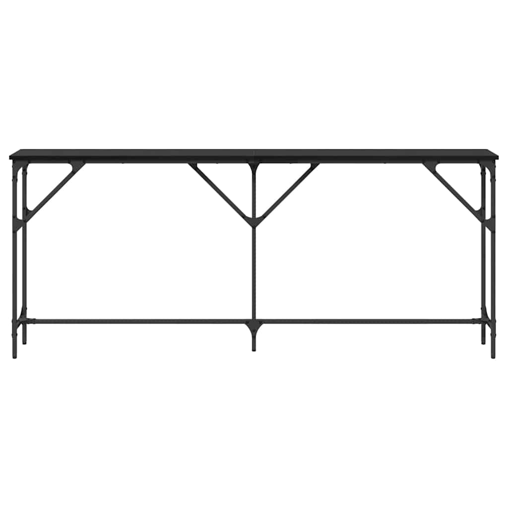 Τραπέζι κονσόλας Μαύρη δρυς 180 x 23 x 75 cm - Pakobazaar