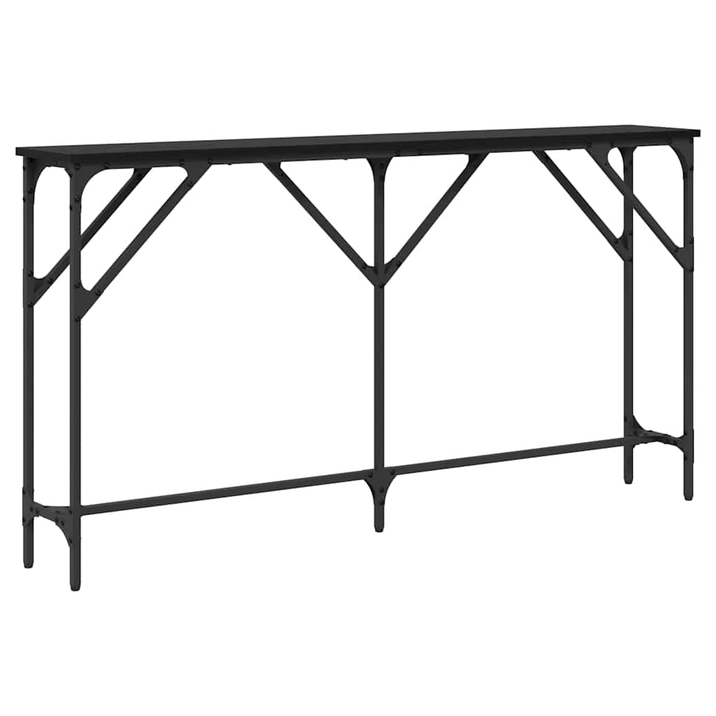 Τραπέζι κονσόλας Μαύρη δρυς 140 x 23 x 75 cm - Pakobazaar