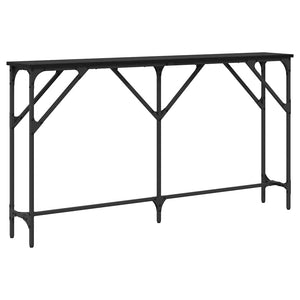 Τραπέζι κονσόλας Μαύρη δρυς 140 x 23 x 75 cm - Pakobazaar