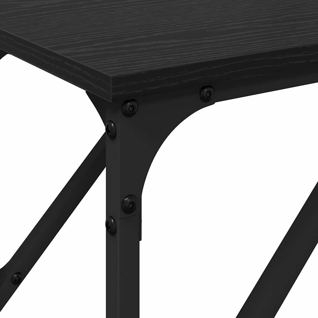 Τραπέζι κονσόλας Μαύρη δρυς 200 x 29 x 75 cm