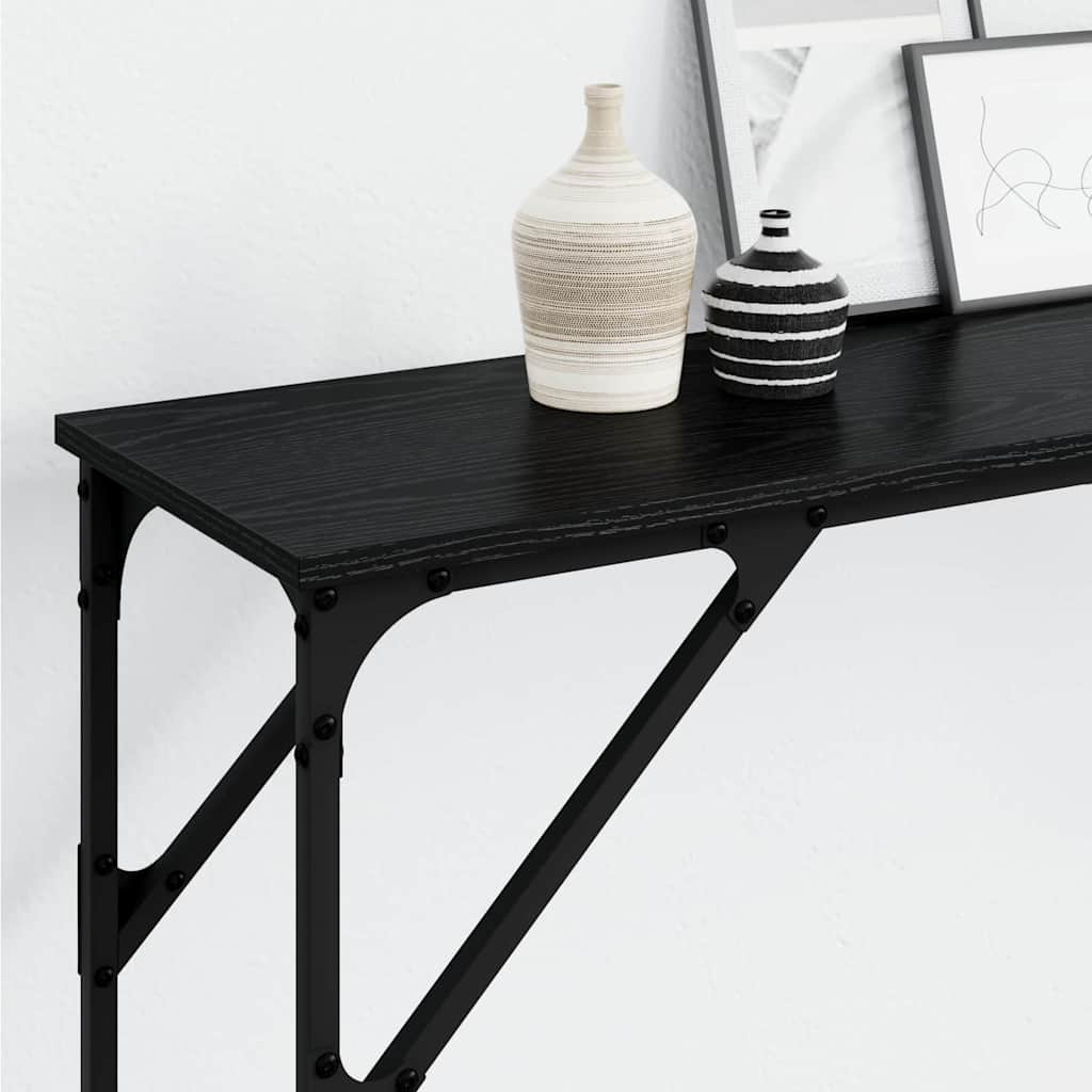 Τραπέζι κονσόλας Μαύρη δρυς 200 x 29 x 75 cm