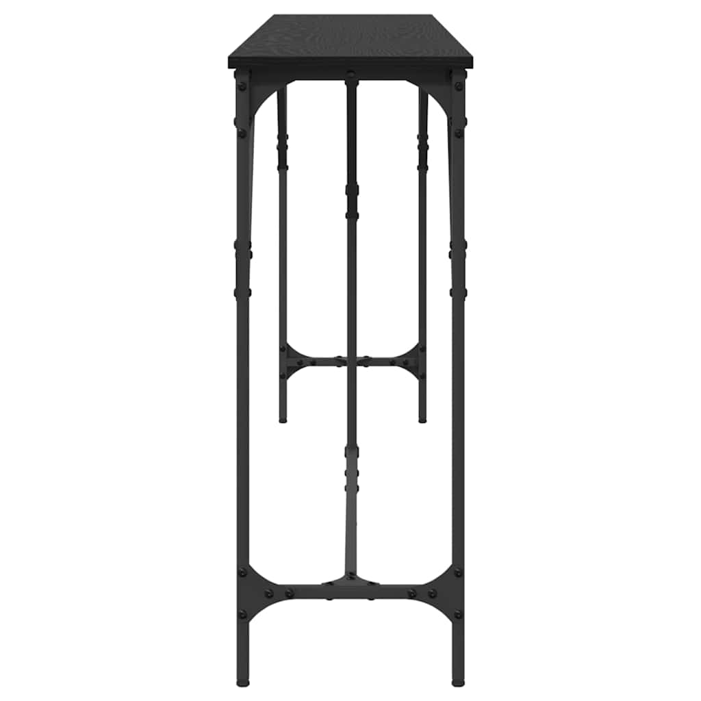 Τραπέζι κονσόλας Μαύρη δρυς 200 x 29 x 75 cm