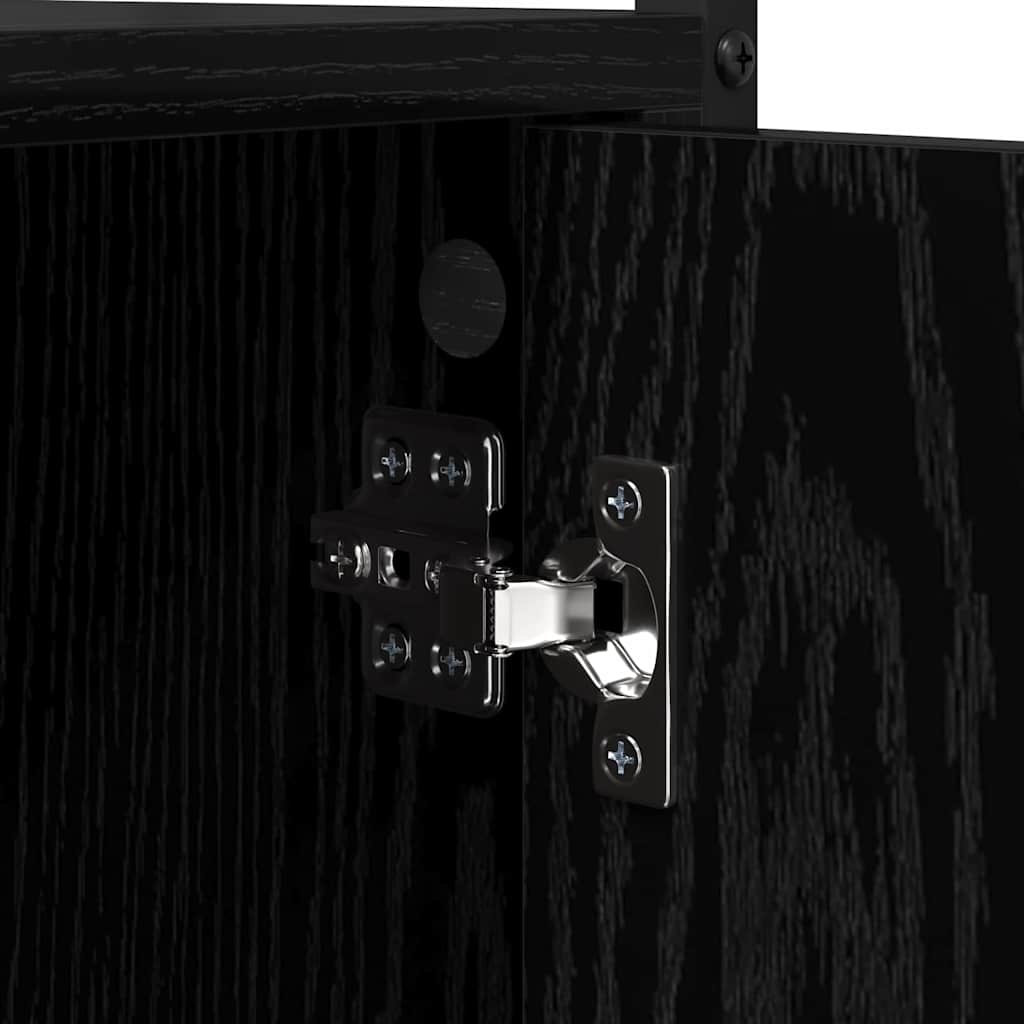 Ντουλάπα Πλυντηρίου Μαύρο 0ak 68 x 48,5 x 194 εκ