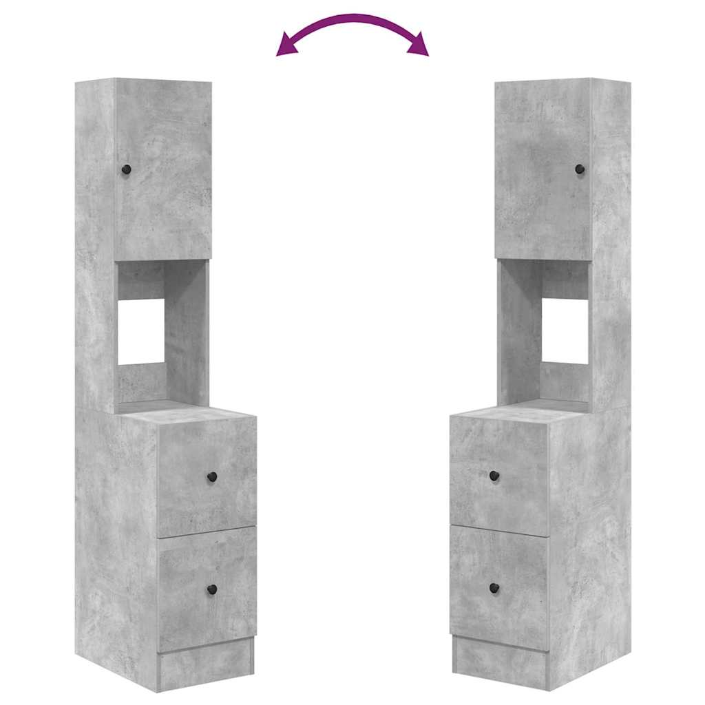 Ντουλάπα Κουζίνας Γκρι 35 x 50 x 180 εκ. Επεξεργασμένο ξύλο - Pakobazaar