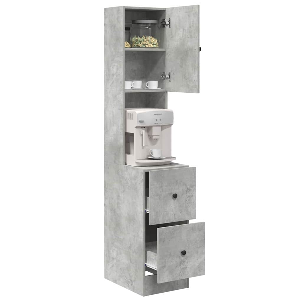 Ντουλάπα Κουζίνας Γκρι 35 x 50 x 180 εκ. Επεξεργασμένο ξύλο - Pakobazaar