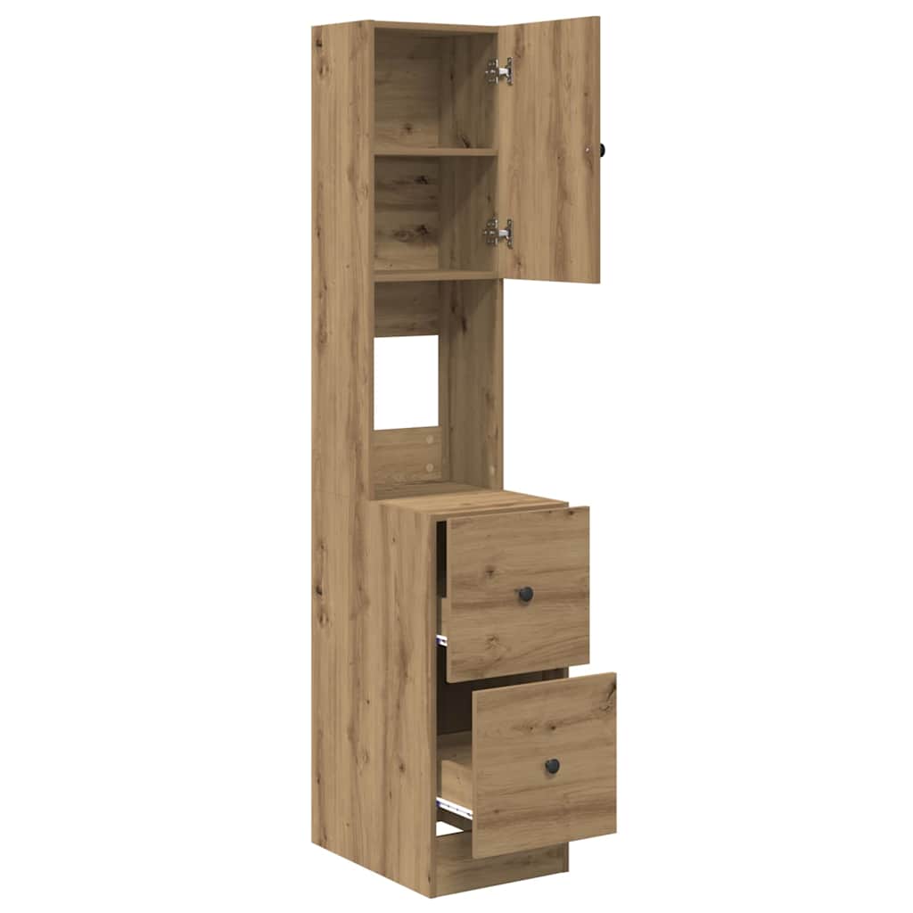 Πλαϊνός πάγκος κουζίνας με ράφι Artisan Oak 32 x 50 x 180 εκ. - Pakobazaar