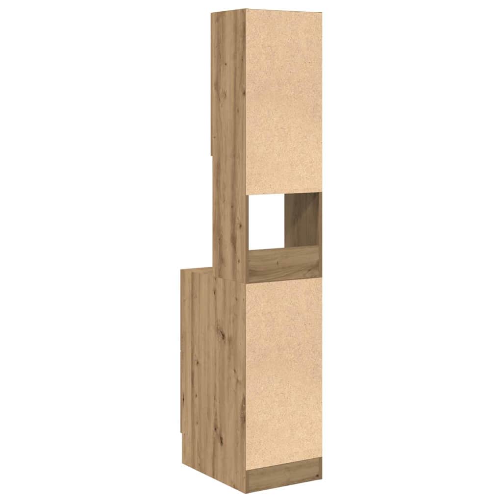 Πλαϊνός πάγκος κουζίνας με ράφι Artisan Oak 32 x 50 x 180 εκ. - Pakobazaar