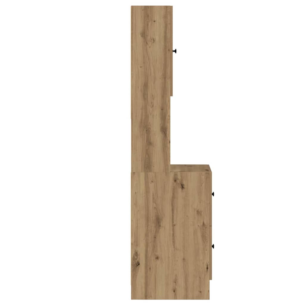 Πλαϊνός πάγκος κουζίνας με ράφι Artisan Oak 32 x 50 x 180 εκ. - Pakobazaar