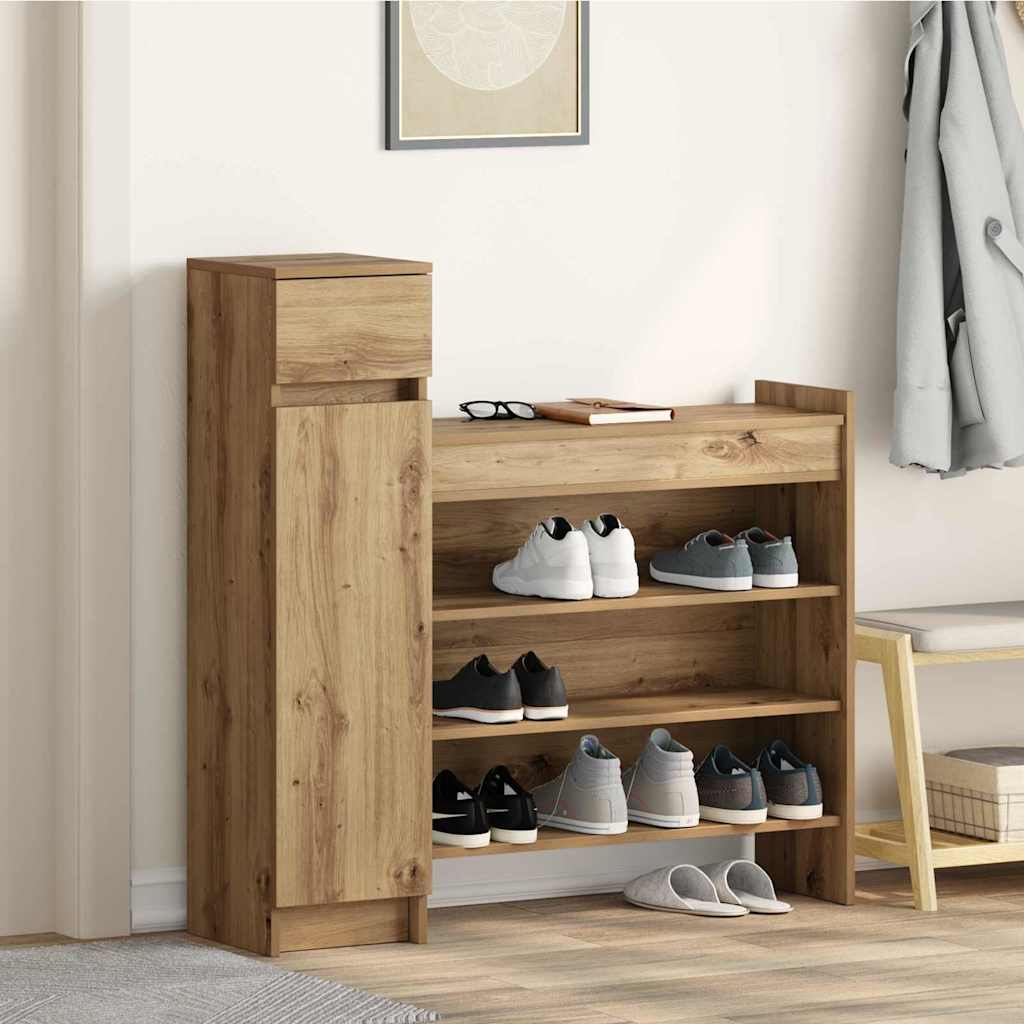 Ντουλάπα Παπουτσιών με συρτάρι Artisan Oak 100,5 x 28 x 100 εκ - Pakobazaar