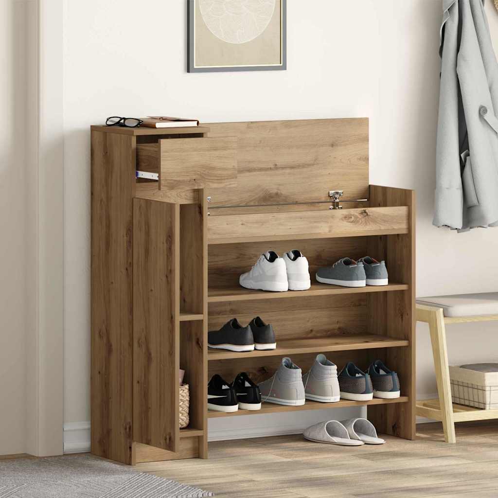 Ντουλάπα Παπουτσιών με συρτάρι Artisan Oak 100,5 x 28 x 100 εκ - Pakobazaar