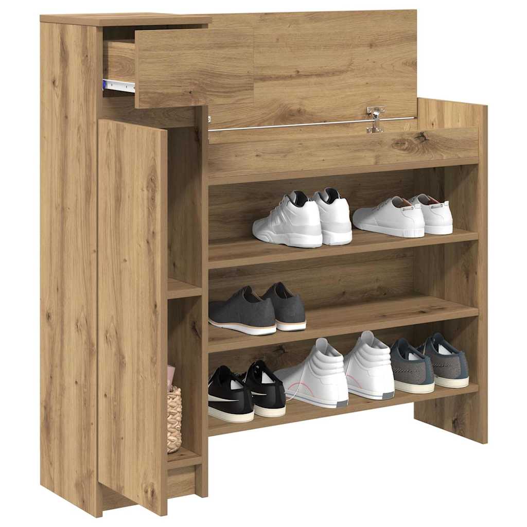 Ντουλάπα Παπουτσιών με συρτάρι Artisan Oak 100,5 x 28 x 100 εκ - Pakobazaar