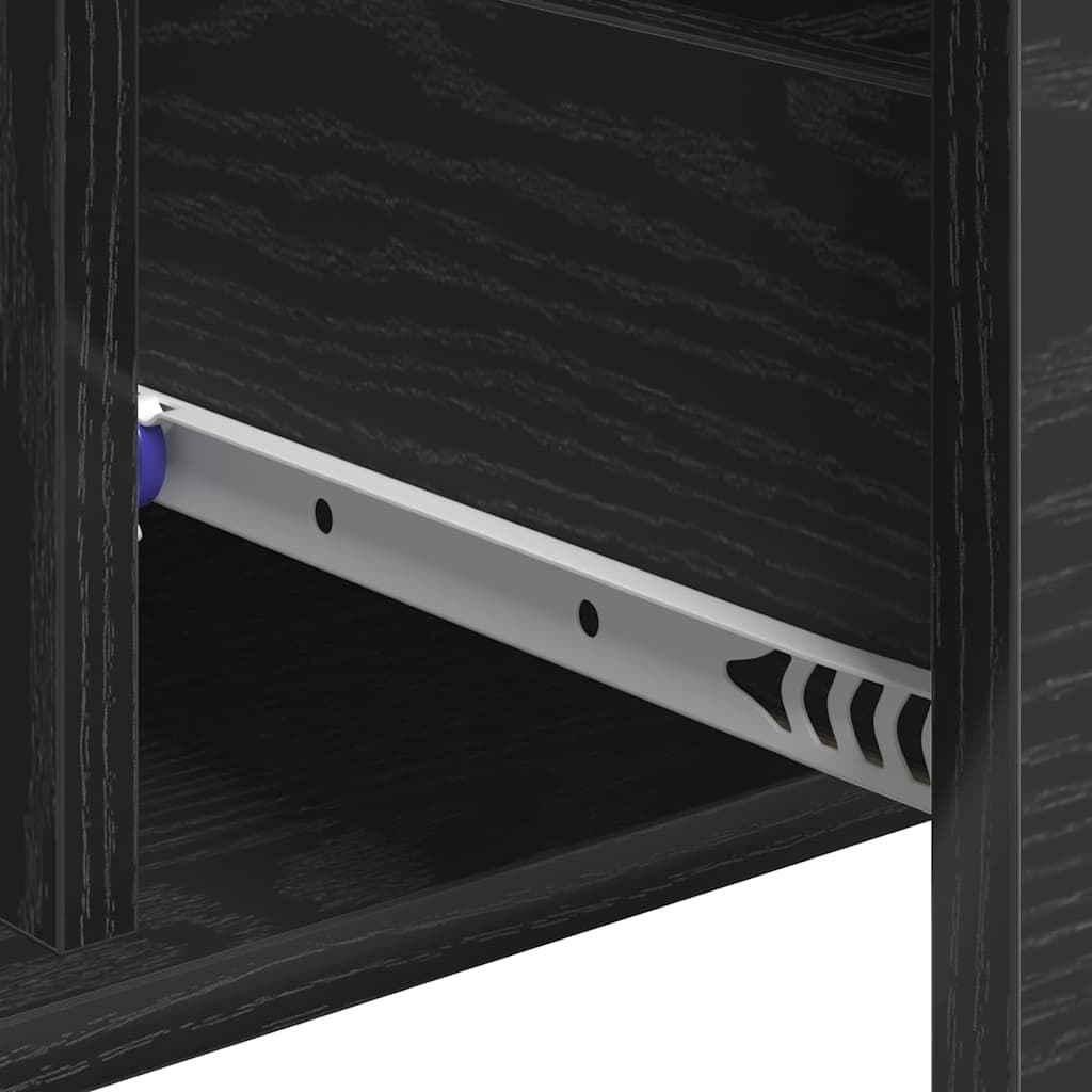 Πλαϊνό γραφείο Μαύρη Οξυά 60 x 31 x 70 εκ Επεξεργασμένο ξύλο - Pakobazaar