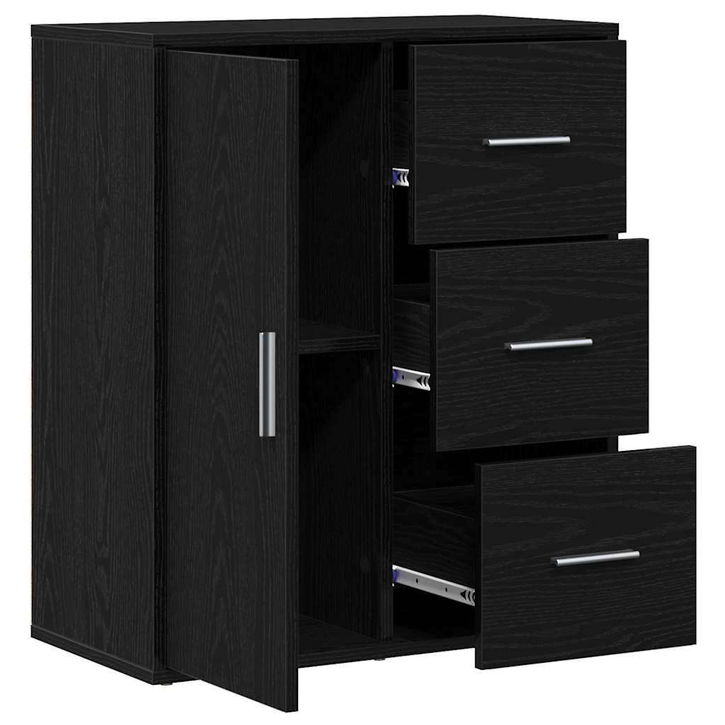 Πλαϊνό γραφείο Μαύρη Οξυά 60 x 31 x 70 εκ Επεξεργασμένο ξύλο - Pakobazaar