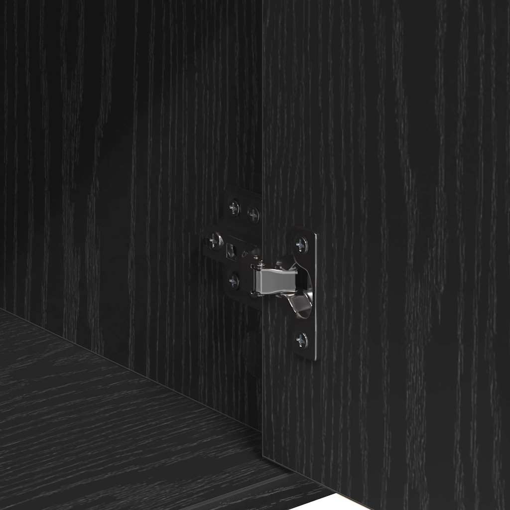 Πλαϊνό γραφείο Μαύρη Οξυά 60 x 31 x 70 εκ Επεξεργασμένο ξύλο - Pakobazaar