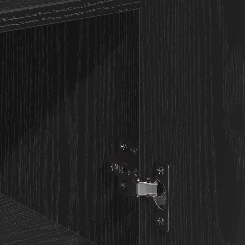 Πλαϊνό γραφείο Μαύρη Οξυά 60 x 30 x 84 εκ Επεξεργασμένο ξύλο - Pakobazaar