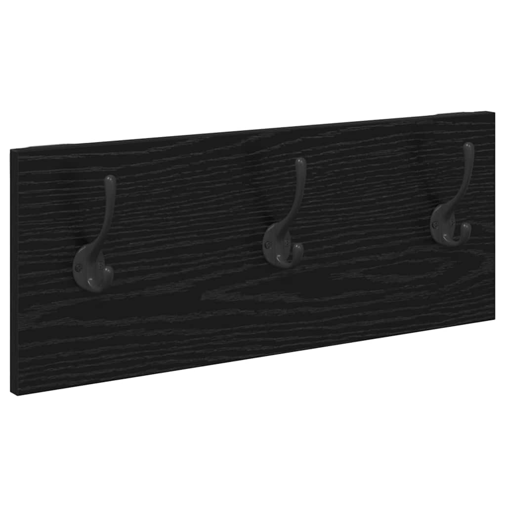 Σετ επίπλων χωλ με συρτάρι 4 pcs Μαύρη Οξυά Επεξεργασμένο ξύλο