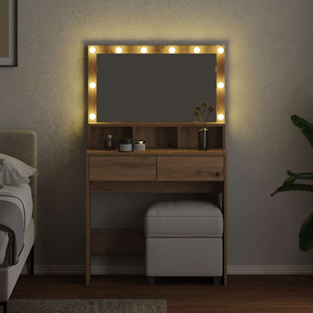 Τραπέζι περιποίησης με συρτάρι Artisan Oak 80 x 41 x 134,5 εκ. - Pakobazaar
