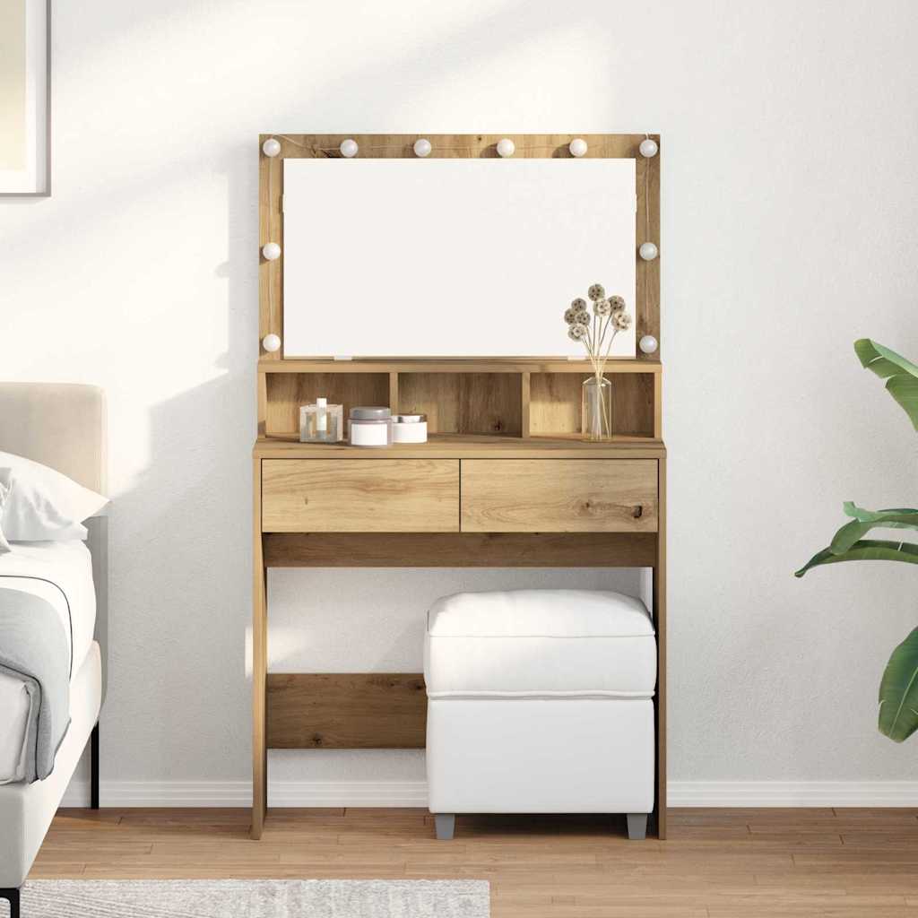 Τραπέζι περιποίησης με συρτάρι Artisan Oak 80 x 41 x 134,5 εκ. - Pakobazaar