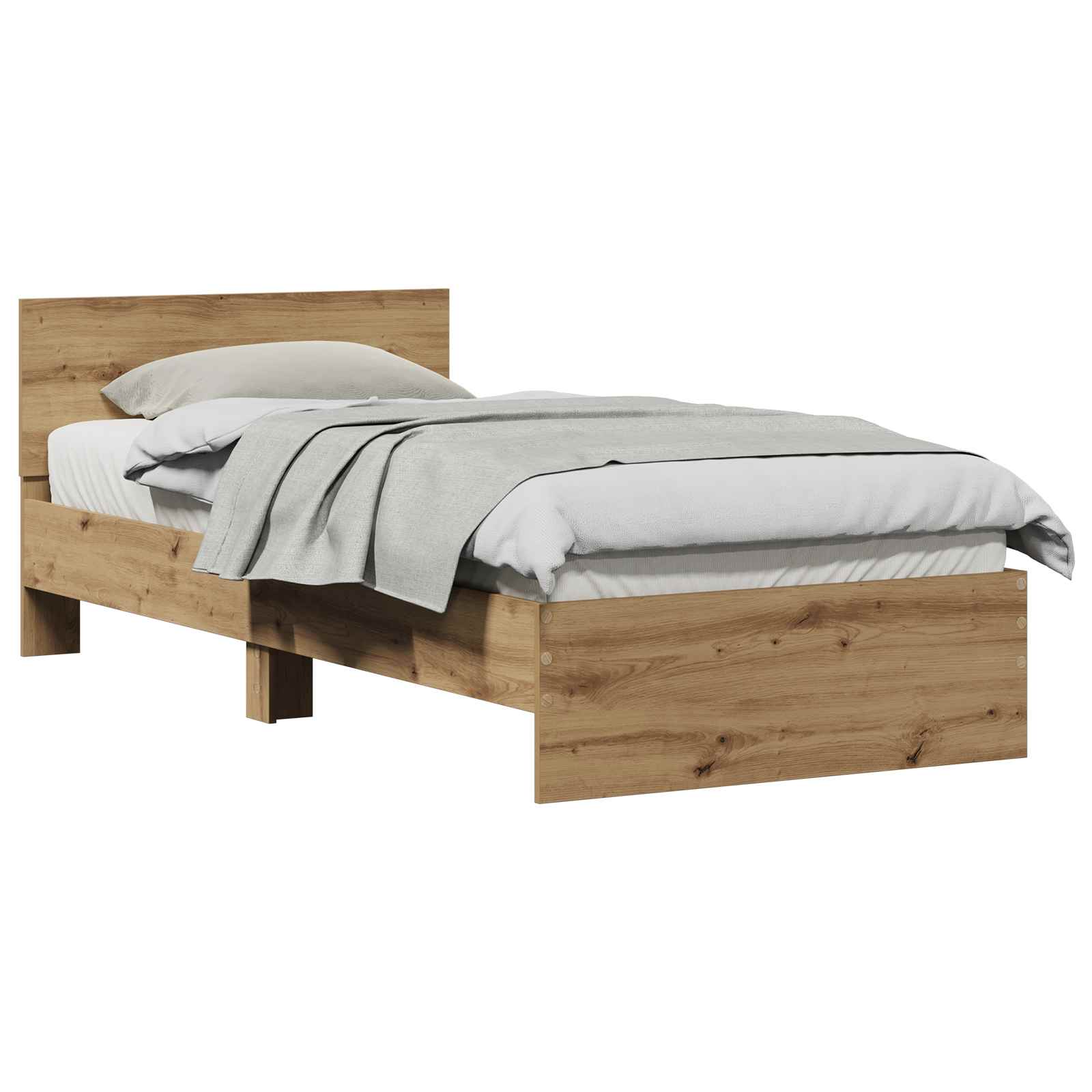 Σκελετός Κρεβατιού Artisan Oak 90 x 190 cm Επεξεργασμένο ξύλο - Pakobazaar