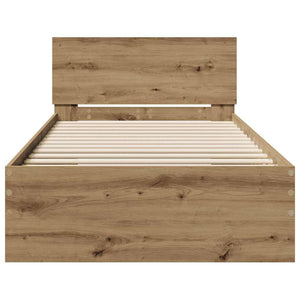 Σκελετός Κρεβατιού Artisan Oak 90 x 190 cm Επεξεργασμένο ξύλο - Pakobazaar