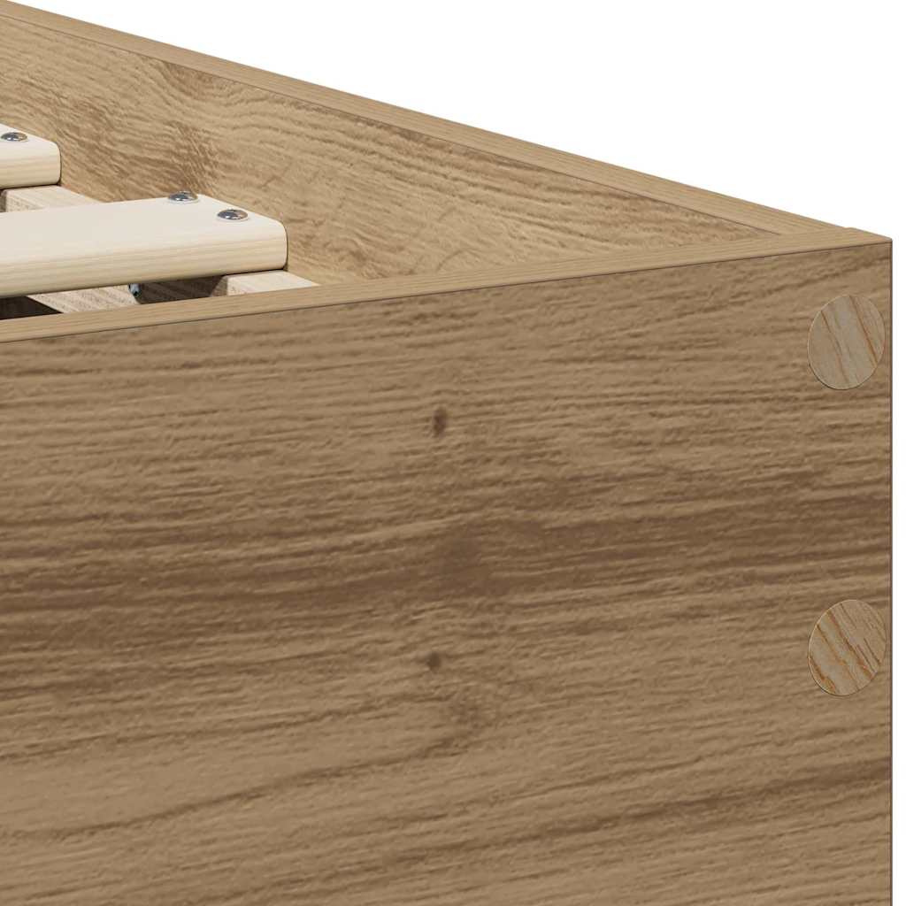 Σκελετός Κρεβατιού Artisan Oak 75 x 190 cm Επεξεργασμένο ξύλο - Pakobazaar