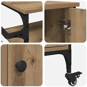 Καρότσι Κουζίνας Artisan Oak 87.5 x 39 x 84.5 εκ - Pakobazaar