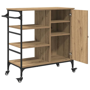 Καρότσι Κουζίνας Artisan Oak 87.5 x 39 x 84.5 εκ - Pakobazaar