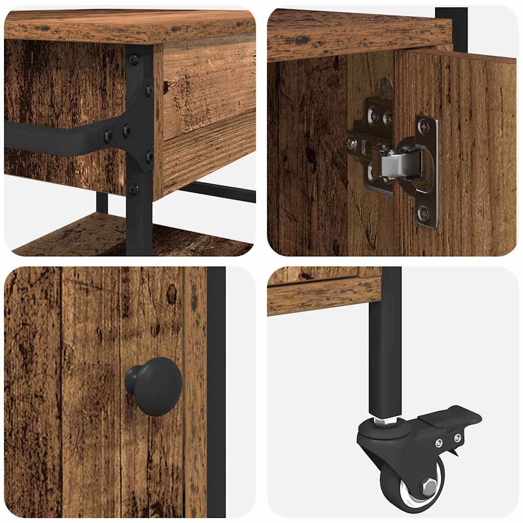 Καρότσι Κουζίνας Παλιό ξύλο 56 x 43 x 89,5 εκ - Pakobazaar