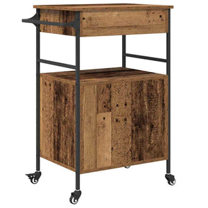 Καρότσι Κουζίνας Παλιό ξύλο 56 x 43 x 89,5 εκ - Pakobazaar