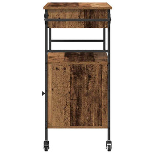 Καρότσι Κουζίνας Παλιό ξύλο 56 x 43 x 89,5 εκ - Pakobazaar