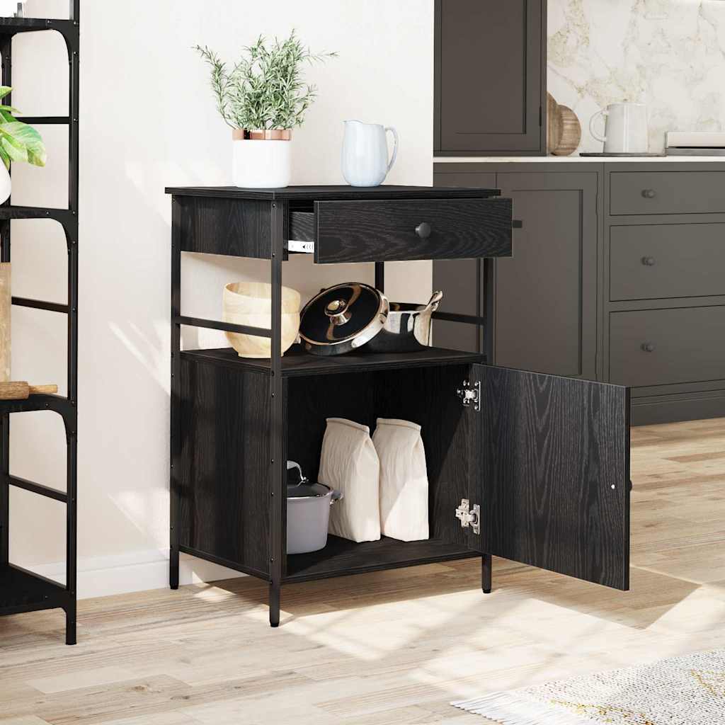Καρότσι Κουζίνας Μαύρη Οξυά 56 x 43 x 89,5 εκ - Pakobazaar