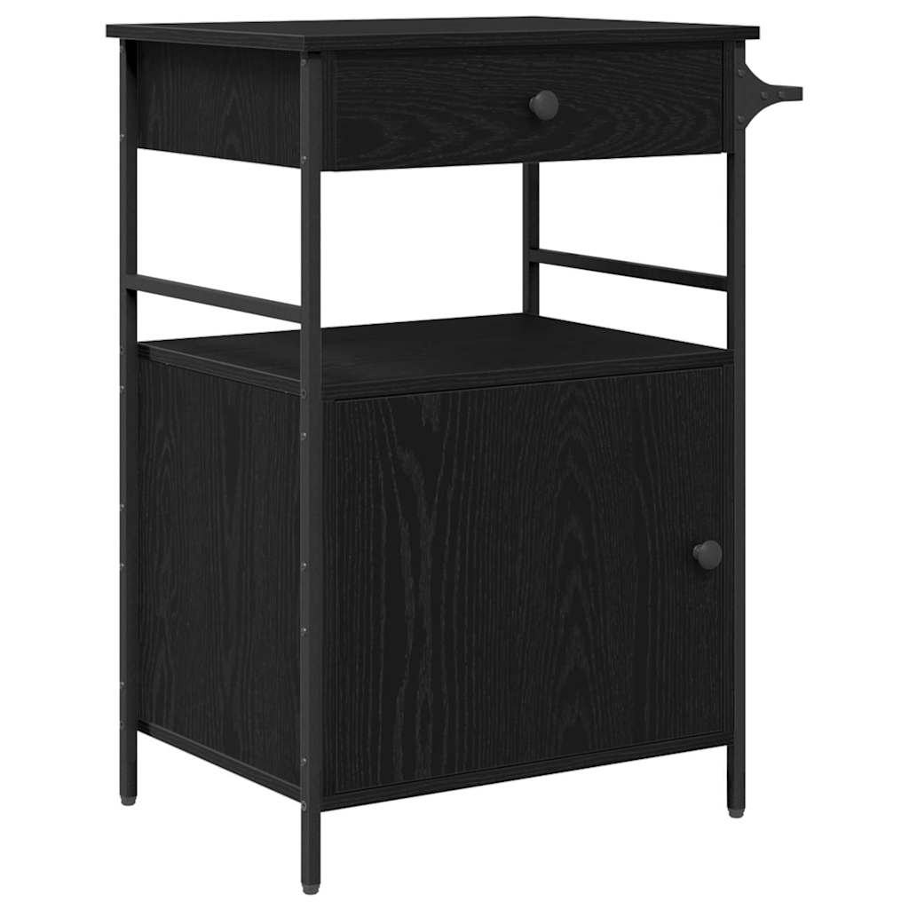 Καρότσι Κουζίνας Μαύρη Οξυά 56 x 43 x 89,5 εκ - Pakobazaar