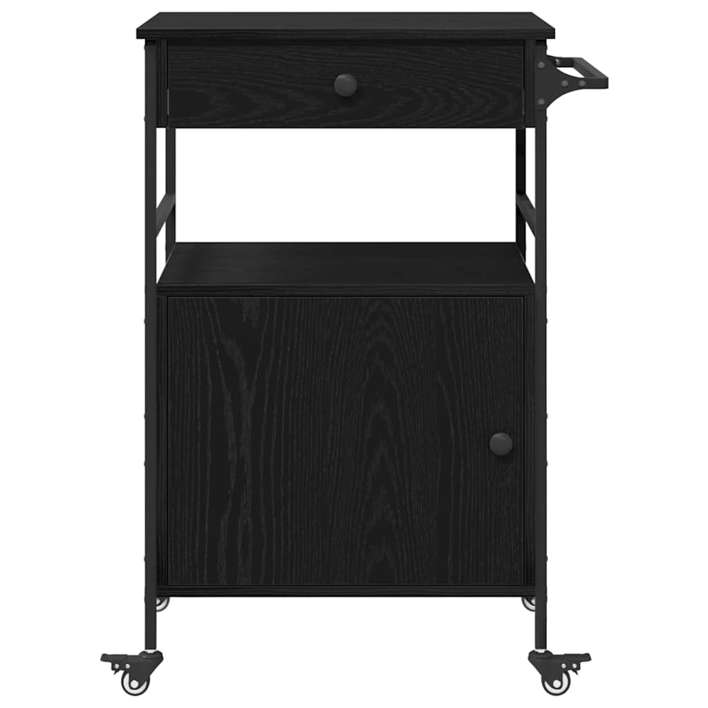 Καρότσι Κουζίνας Μαύρη Οξυά 56 x 43 x 89,5 εκ - Pakobazaar
