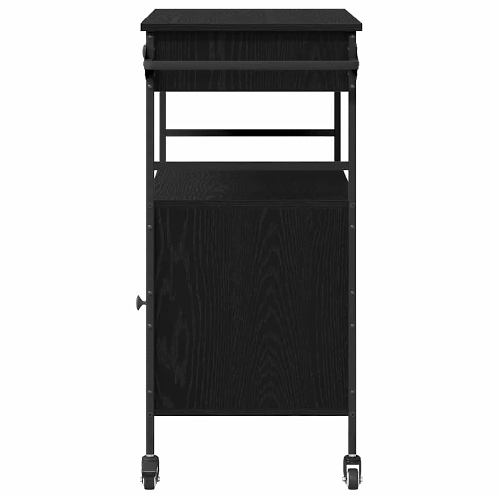 Καρότσι Κουζίνας Μαύρη Οξυά 56 x 43 x 89,5 εκ - Pakobazaar