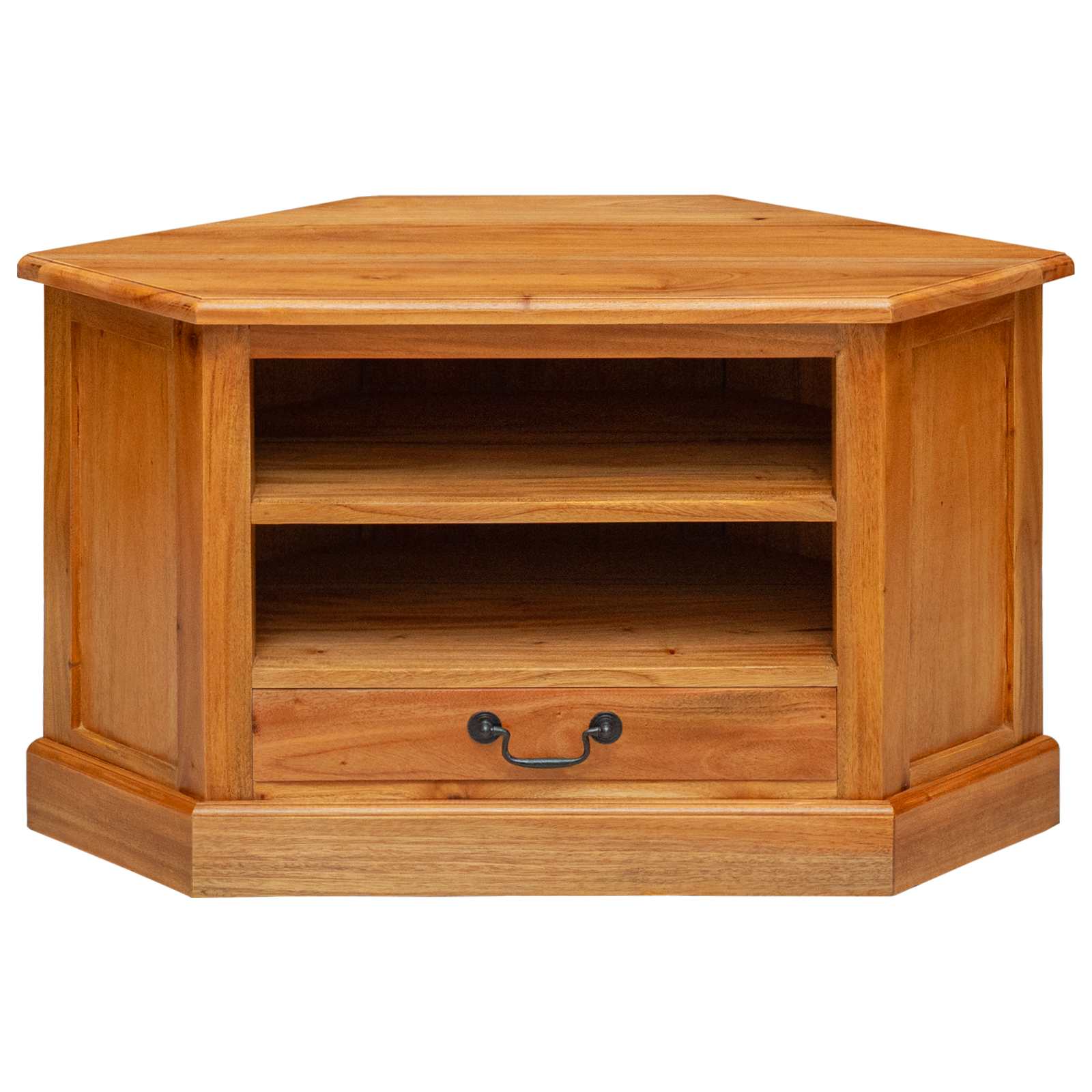 ΓωνιακήΒάσηΤηλεόρασης Φυσικό 79 x 40 x 46 εκ Στερεό ξύλο Μαόνι - Pakobazaar