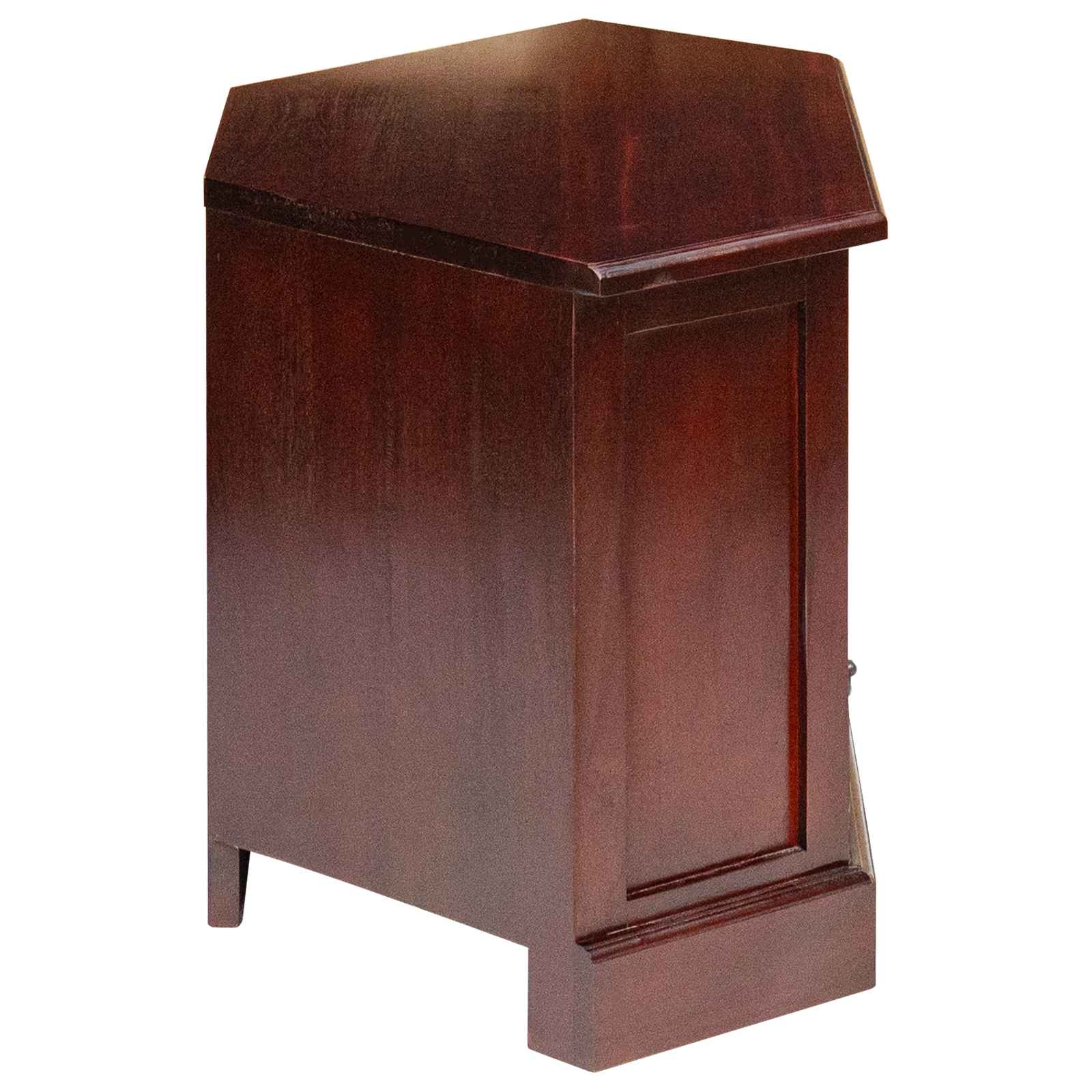 ΓωνιακήΒάσηΤηλεόρασης Καφέ 79 x 40 x 46 εκ Στερεό ξύλο Μαόνι - Pakobazaar
