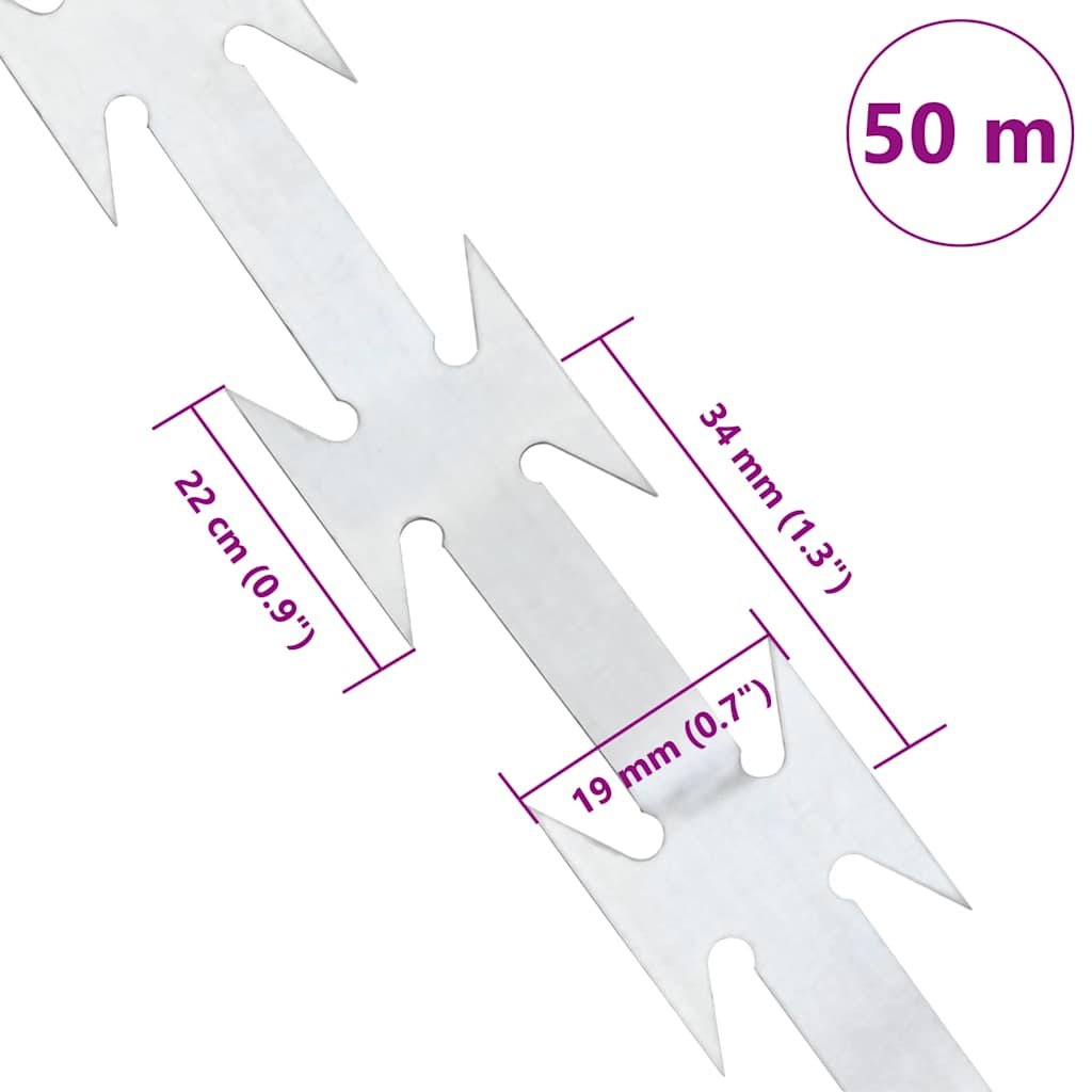 Σύρμα Ξυράφι Ασημί 5000 x 1,9 εκ Γαλβανισμένος χάλυβας