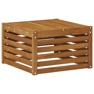Σετ Καναπέ 10 pcs Φυσικό και Ανθρακί Στερεό Ξύλο Ακακίας - Pakobazaar