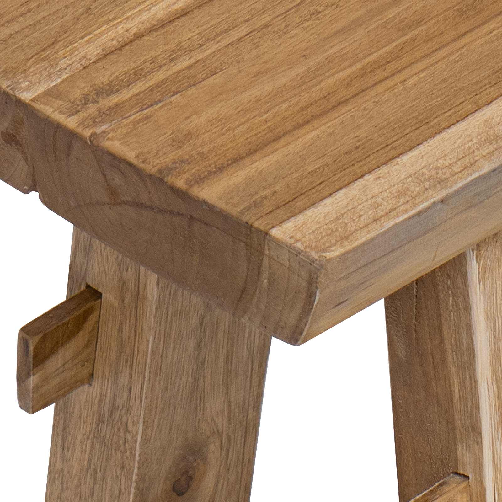 παγκάκι Φυσικό 100 x 29 x 43,5 εκ Στερεό Ξύλο Τίκ - Pakobazaar