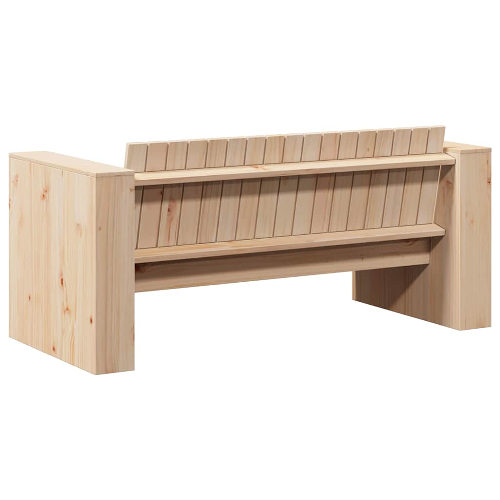 Καναπές Κήπου Φυσικό 134 x 60 x 62 cm Στερεά ξυλεία πεύκου