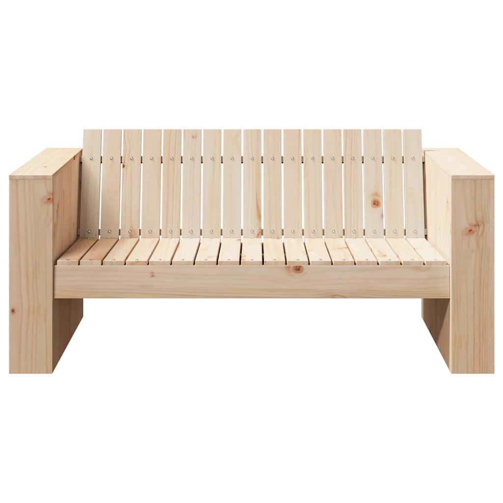 Καναπές Κήπου Φυσικό 134 x 60 x 62 cm Στερεά ξυλεία πεύκου