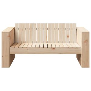 Καναπές Κήπου Φυσικό 134 x 60 x 62 cm Στερεά ξυλεία πεύκου