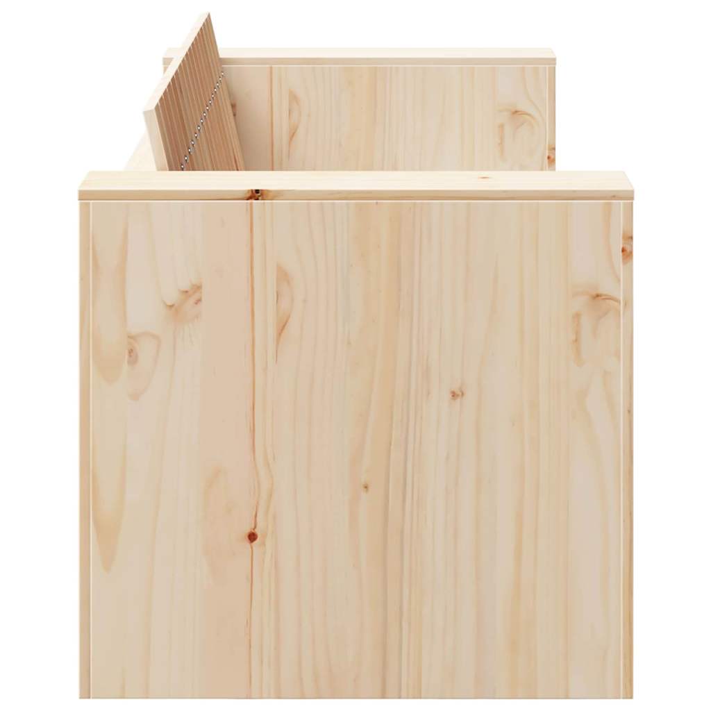 Καναπές Κήπου Φυσικό 134 x 60 x 62 cm Στερεά ξυλεία πεύκου