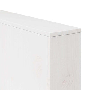 Καναπές Κήπου Λευκό 134 x 60 x 62 cm Στερεά ξυλεία πεύκου