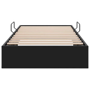 Κρεβάτι Αποθήκης με αποθήκευση Μαύρο 100 x 190 cm Τεχνητό δέρμα - Pakobazaar