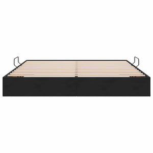 Κρεβάτι Αποθήκης με αποθήκευση Μαύρο 180 x 200 cm Βελούδο